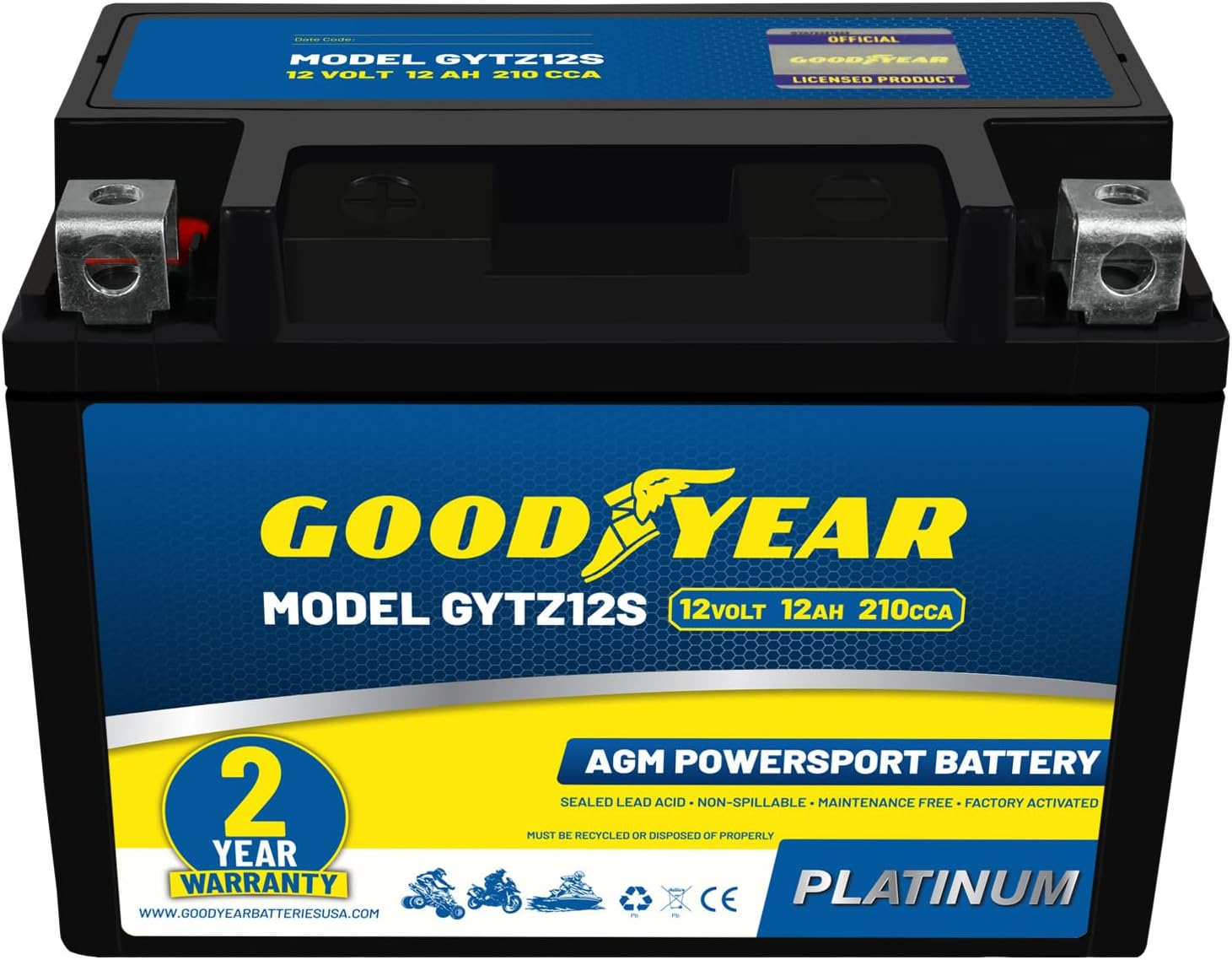 Goodyear GYTZ12S AGM
